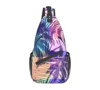JUZGTSIT Unisex Hawaii-2 Sling Rucksack, Umhängetasche, Brusttasche, Tagesrucksack, Taschen für Damen und Herren