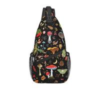 JUZGTSIT Unisex Pilz-Rucksack mit 2 Schultern, Schultertasche, Brusttasche, Tagesrucksack, Taschen für Damen und Herren