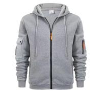 JUZILO e des Tages e Heute e Rucksack Strickfleecejacke Herren Black Hoodie Zipper Jacke übergangsjacke Herren Sweatshirt Jacke Partner Schlafanzug Cyber of -s