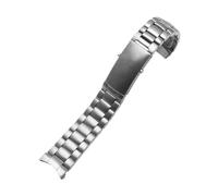JVEIWAD 18 mm, 20, 22, 316L-Edelstahl-Uhrenarmbänder, Armbandzubehör, kompatibel mit Omega, Seamaster, Speedmaster, Planet Ocean Belt(3Beads-Silvery,22mm)