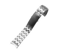 JVEIWAD 18 mm, 20, 22, 316L-Edelstahl-Uhrenarmbänder, Armbandzubehör, kompatibel mit Omega, Seamaster, Speedmaster, Planet Ocean Belt(9Beads-Silvery,20mm)