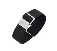 JVEIWAD 18mm 20mm 22mm 24mm Fallschirm Elastisches Nylon Uhrenarmband Männer Im Freien Sport Handgelenk Armband Armband Zubehör(Black,24mm)