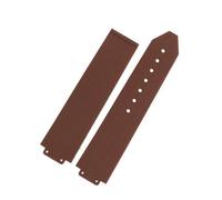 JVEIWAD 20 * 13mm Konvexen Wasserdichte Silikon Uhr Strap Kompatibel Mit Große Weibliche Frauen Gummi Armband Schmetterling Schnalle Kostenlose Werkzeug(Brown-no buckle)