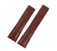 JVEIWAD 20/22/24 mm Lederarmband, kompatibel mit TAG Heuer AQUARACER CARRERA Monaco F1 Uhrenarmband, Gürtel, Armbandzubehör(Brown-no buckle,20mm)
