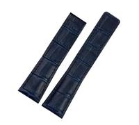 JVEIWAD 20/22/24 mm Lederarmband, kompatibel mit TAG Heuer AQUARACER CARRERA Monaco F1 Uhrenarmband, Gürtel, Armbandzubehör(Blue-no buckle,20mm)