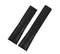 JVEIWAD 20/22/24 mm Lederarmband, kompatibel mit TAG Heuer AQUARACER CARRERA Monaco F1 Uhrenarmband, Gürtel, Armbandzubehör(Black-no buckle,20mm)