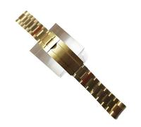 JVEIWAD 20 mm breite Uhrenarmbänder aus massivem Edelstahl mit Feinabstimmungsschnalle, kompatibel NH35-Uhrengehäuse, poliertes, gebürstetes Oyster-Armband(04)