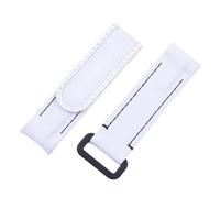 JVEIWAD 20 mm gebogenes Ende, zwei Federstege, verstellbar, Nylongewebe, Leder, schwarz-weiß, Uhrenarmband, kompatibel mit Rolex-Armband, Daytona Submariner, Diw Wat(White Black Lines)