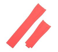 JVEIWAD 20 mm, kompatibel mit Rolex-Armband Submariner Daytona Yacht Master GMT, Armband mit Faltschließe, weiches Naturkautschukarmband(Red,Rose gold)