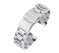 JVEIWAD 21 mm massives Uhrenarmband aus feinem Stahl mit Bogenöffnung, kompatibel dem Stahlarmband der Longines Kangkas-Serie L3.642.4 und .781., Herrenarmband