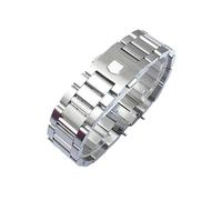 JVEIWAD 22 mm massives Edelstahlarmband, silbernes Uhrenarmband, kompatibel mit Tag Heuer Calera Series, Uhrenzubehör, Band, 316L Feinstahl