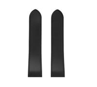 JVEIWAD 23 mm 25 m, kompatibel mit Cartier Santos100 Santos, Uhrenarmband aus Silikonkautschuk, 100, Metallschnalle, for Herren, Schwarz, Blau, weiches Armband(Black-No buckle,23mm)