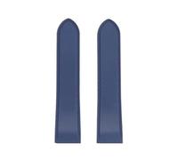 JVEIWAD 23 mm 25 m, kompatibel mit Cartier Santos100 Santos, Uhrenarmband aus Silikonkautschuk, 100, Metallschnalle, for Herren, Schwarz, Blau, weiches Armband(Blue-No buckle,25mm)