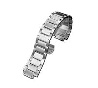 JVEIWAD 27-19 mm Edelstahlarmband, silberfarben, kompatibel mit Uhrenarmband der Big Bang Classic Fusion-Serie for Herren und Damen(Silver)