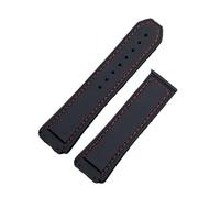 JVEIWAD 27 x 19 mm schwarzes Gummiarmband, Zubehör, kompatibel mit wasserdichtem, konvexem Armband 22 Faltschließe for F1 Formula 1-Armband(Without Buckle)