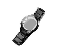 JVEIWAD Armband mit Keramikgehäuse, kompatibel mit Armani-Uhr AR1451 AR1452 AR1400 AR1410 AR1421 AR1440, schwarzes Herrenarmband, Zubehör(AR1452 Case and band)