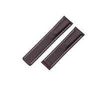 JVEIWAD Echtleder-Armband, kompatibel mit Breitling-Uhrenarmband, NAVITIMER WORLD Avenger Superocean, 22 mm, 24, Herrenarmband(Brown,22MM_SILVER BUCKLE)
