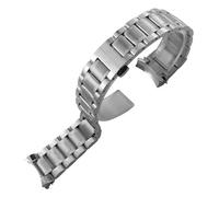 JVEIWAD Edelstahl-Armband 20 mm 21 19 13/15/18 Armbänder Kompatibel mit Longines Master Collection L2 Curved End Uhrenarmband Werkzeuge(Silver,21mm L2.773)