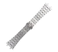 JVEIWAD Herren-Armband aus Edelstahl, kompatibel mit AP 15400 15703 AP ROYAL OAK Audemars Piguet Royal Oak Uhrenarmband, 28 mm, 26 mm