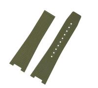 JVEIWAD Kompatibel mit Bell&Ross-Kautschukarmband BR05, B&R INGRUMENTS-Silikonarmband, quadratische Uhr BRX5, Gummiband, spezielles weiches Armband, 25-12 mm(Green-no buckle)