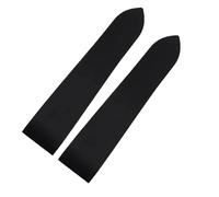 JVEIWAD Kompatibel mit Cartier Santos 100 W2020007 Gummi-Uhrenarmband, 25 mm, schwarzes weiches Silikon, Edelstahl-Uhrenarmband Schnalle(Black NO Buckle)