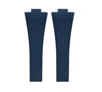 JVEIWAD Kompatibel mit Tissot PRX T137 FKM Uhr 11mm 12mm Herren Damen Armband Fluorkautschuk Schnellverschluss Faltschließe(Blue- NoBuckle,11mm)