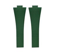 JVEIWAD Kompatibel mit Tissot PRX T137 FKM Uhr 11mm 12mm Herren Damen Armband Fluorkautschuk Schnellverschluss Faltschließe(Green -NoBuckle,12mm)