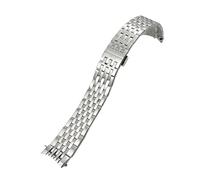 JVEIWAD Kompatibel mit Tissot T006 T41, kompatibel Le Locle 1853 .407 207 408, Edelstahl, 19 mm, 12, 22, Uhrenarmband, massives Silber(Silver,12mm)