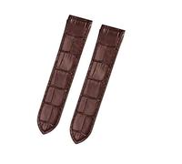 JVEIWAD Lederarmband, kompatibel mit Cartier Santos-Armband, Santos 100, Faltschließe for Herren und Damen, 20 mm, 23(Brown NO Buckle,23mm)