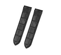 JVEIWAD Lederarmband, kompatibel mit Cartier Santos-Armband, Santos 100, Faltschließe for Herren und Damen, 20 mm, 23(Black NO Buckle,23mm)