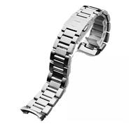 JVEIWAD Massives Edelstahlarmband, 22 mm, Uhrenarmband, kompatibel mit Tag Heuer Calera Series, Uhrenzubehör, Band, Stahl, Silber