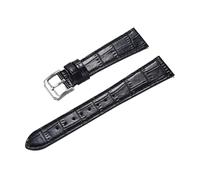 JVEIWAD Schnellverschluss, klassisches Bambus-Lederarmband for Herren und Damen, Lederarmbänder 16 mm, 18 mm, 19 mm, 20 mm, 21 mm, 22 mm(Black,16mm)