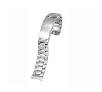 JVEIWAD Solides Edelstahl-Uhrenarmband 18 mm 20 22 Silber Uhrenarmband Kompatibel mit Omega(3 beads-silver,22mm)