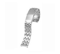 JVEIWAD Solides Edelstahl-Uhrenarmband 18 mm 20 22 Silber Uhrenarmband Kompatibel mit Omega(9 beads-silver,18mm)