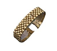 JVEIWAD Uhrenarmband 13 mm 17 20 21 Sport Kompatibel mit Rolex DATEJUST DAY-DATE OYSTERPERTUAL DATE 904 Stahlarmband Herren- und Damen-Uhrenarmbänder(Gold-5,20mm)