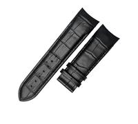 JVEIWAD Uhrenarmband aus Kalbsleder, kompatibel mit Tissot COUTURIER T035 T035617 627 T035439, 22/23/24 mm, gebürstete Schnalle(Black NO Buckle,24mm)
