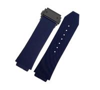 JVEIWAD Uhrenarmband kompatibel mit BIG BANG, Silikon, 26 x 19 mm, wasserdicht, Herren-Uhrenarmband, Kettenarmband, Uhrenzubehör, Gummiarmband(Blue-black)