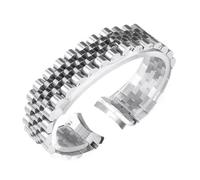 JVEIWAD Uhrenarmband kompatibel mit Rolex DATEJUST DAY-DATE OYSTERPERTUAL DATE 904 Edelstahl-Uhrenzubehörband 17 mm 20(Silver 5,20mm)