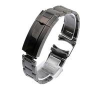 JVEIWAD Uhrenarmband kompatibel mit Rolex DAYTONA GMT SUBMARINER Uhrenzubehör Metallarmband 20 mm 21 Uhrenarmbänder aus massivem Edelstahl(Black,20mm)