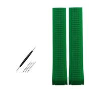 JVEIWAD Weiches und elastisches Uhrenarmband aus Silikonkautschuk, kompatibel mit Uhrenarmbändern der Patek Philippe 5167R Grenade Aquanaut-Serie, 21 mm(Green-no clasp)