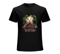 Jwp Men's Led Logo Zeppelin Stairway to Heaven T-Shirts Black XXL