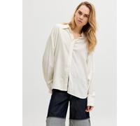 JJXX Hemdbluse mit Leinen-Anteil und Knopfleiste Modell 'ALMIRA' in Offwhite, Größe XL