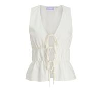 Jack & Jones Top JXALMIRA - Leinen-Mix - Blanc de Blanc - Größe M