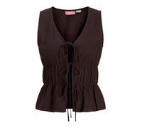 Jxalmira Linen Blend Tie Sl Top WVN Ln