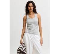 JJXX - JXFRIDA SL U-NECK TOP JRS NOOS Light Grey Melange - Gr. - M