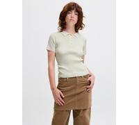 Jxhadley Gestricktes Polo S Weiß
