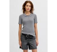 Jxhadley Gestricktes Polo XS Grau