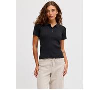 JJXX - JXHADLEY TIGHT SS POLO KNIT NOOS Black - Gr. - XS