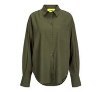 JJXX Damen JXJAMIE Breeze Summer LS Shirt WVN SN Hemd, Dusty Olive, Small