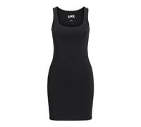 JJXX Damen JXSAGA STR SL Dress JRS Kleid, Schwarz, Large